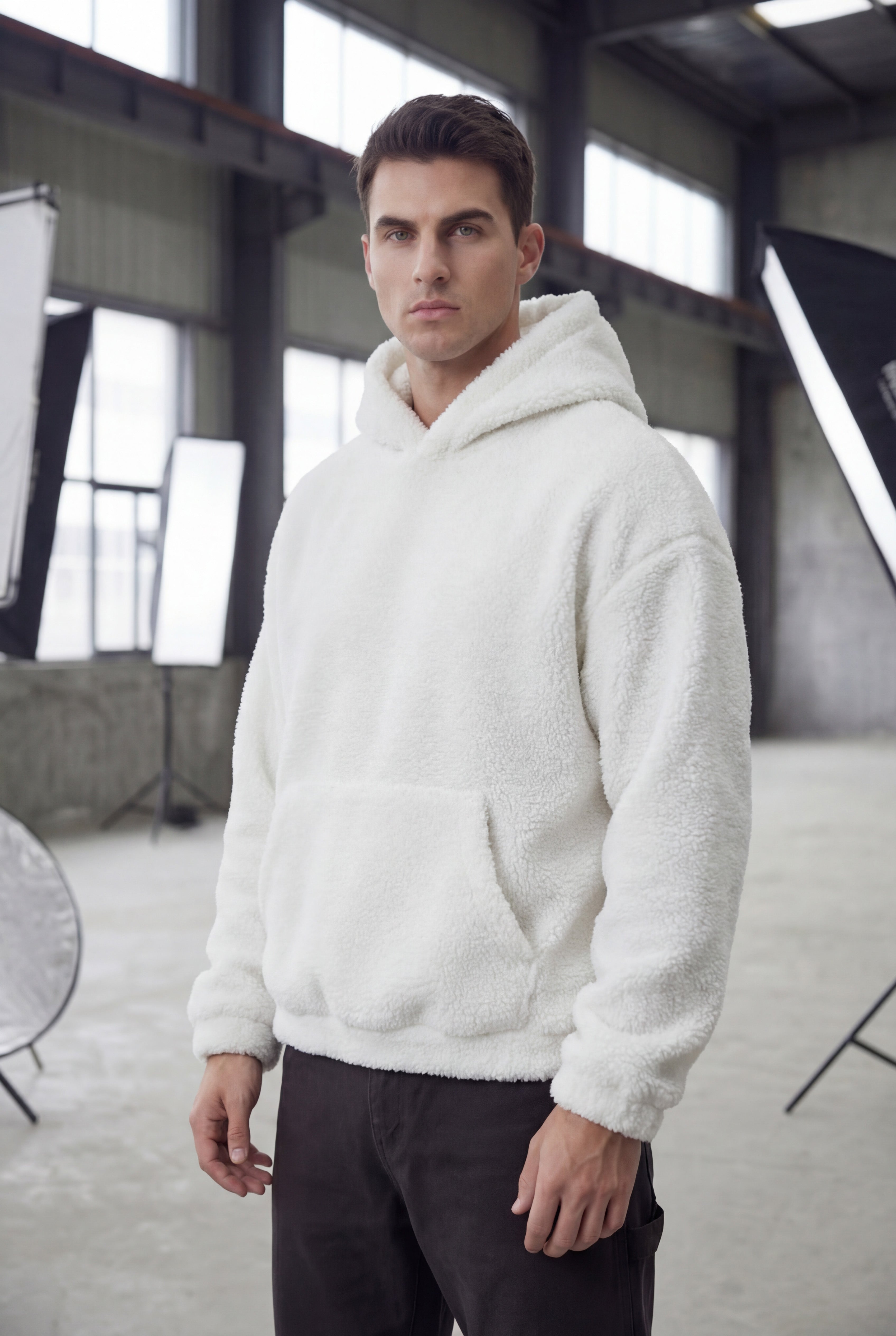El-Haj sherpa hoodie - White