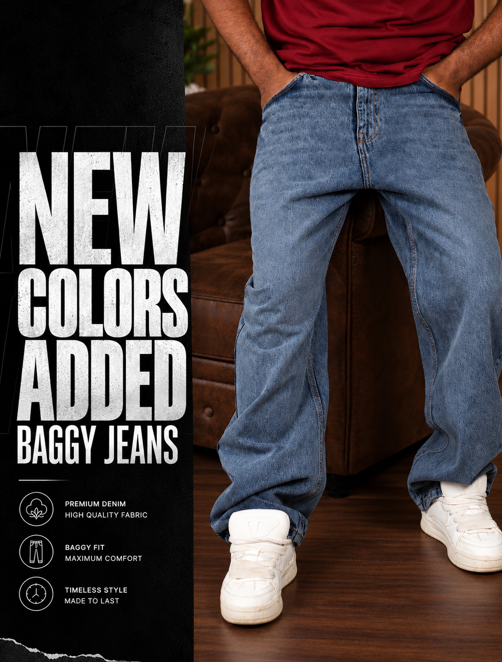 El-Haj Straight Baggy Jeans