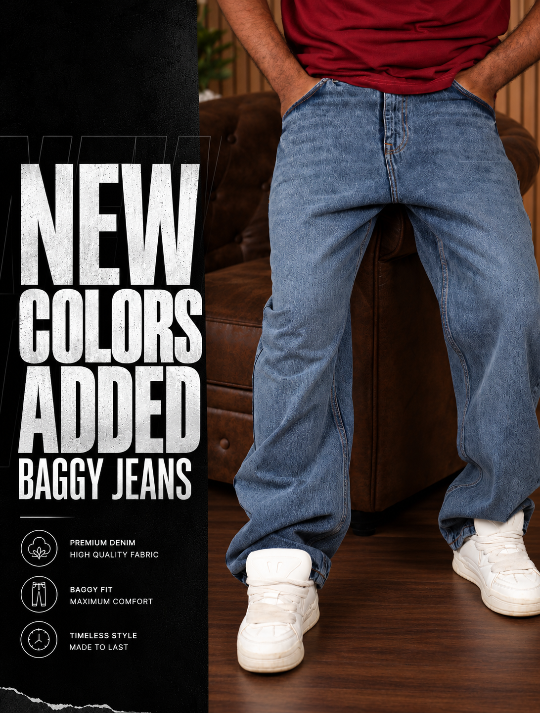 El-Haj Straight Baggy Jeans