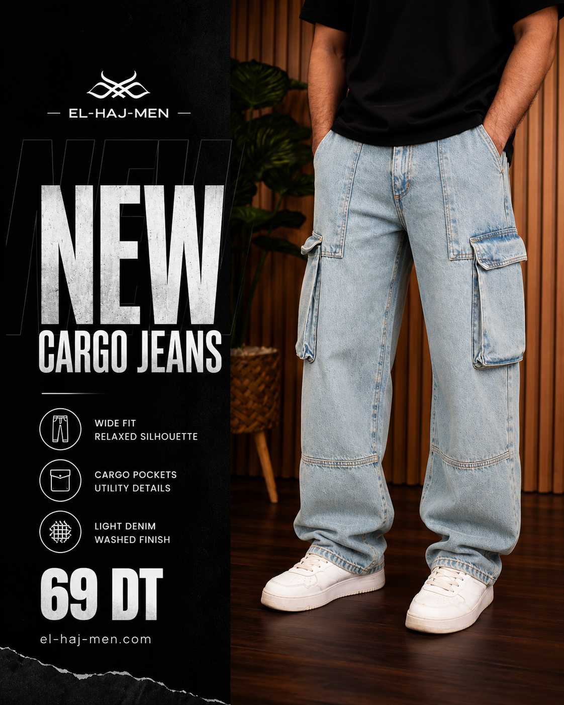 El-Haj Cargo Jeans