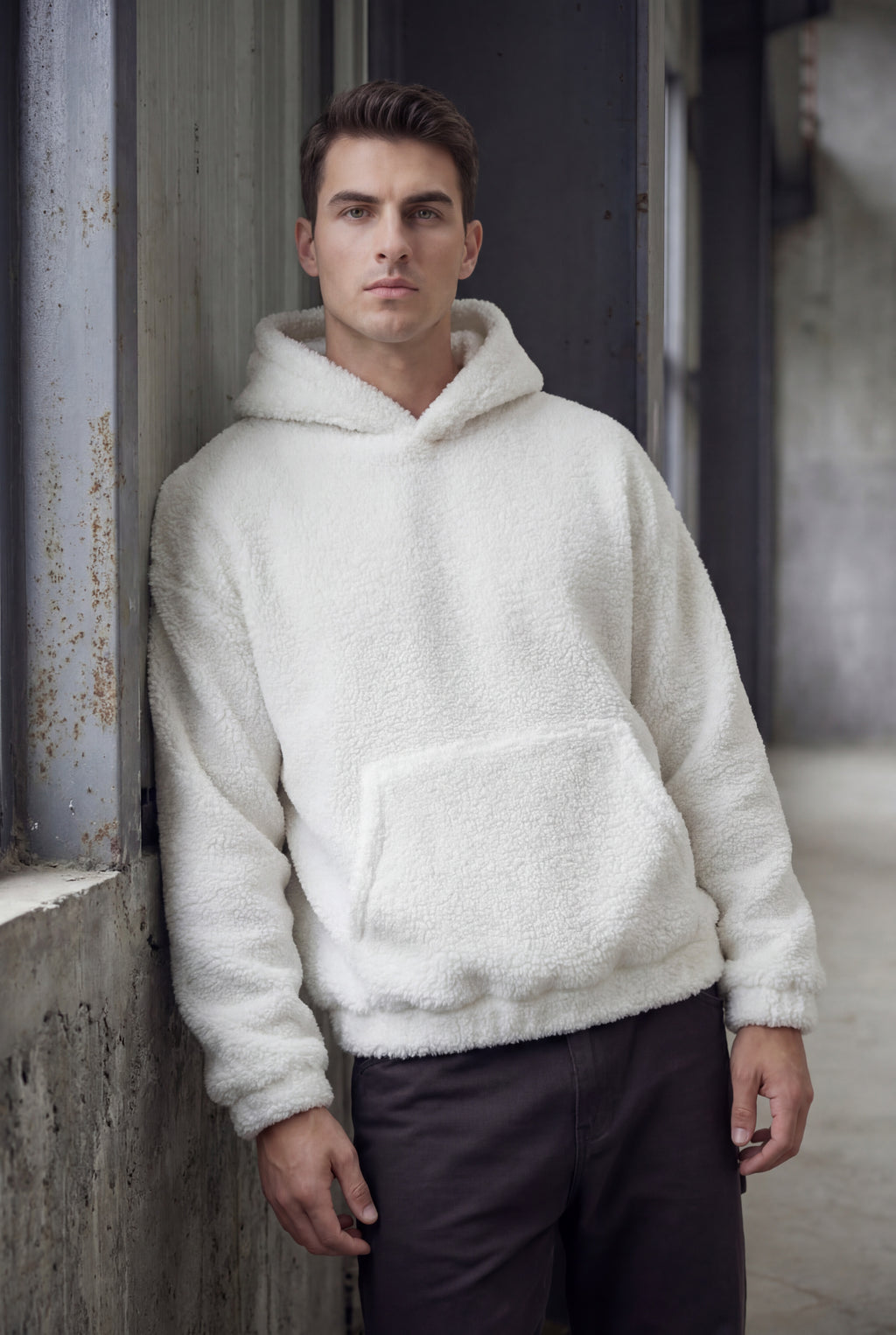 El-Haj sherpa hoodie - White