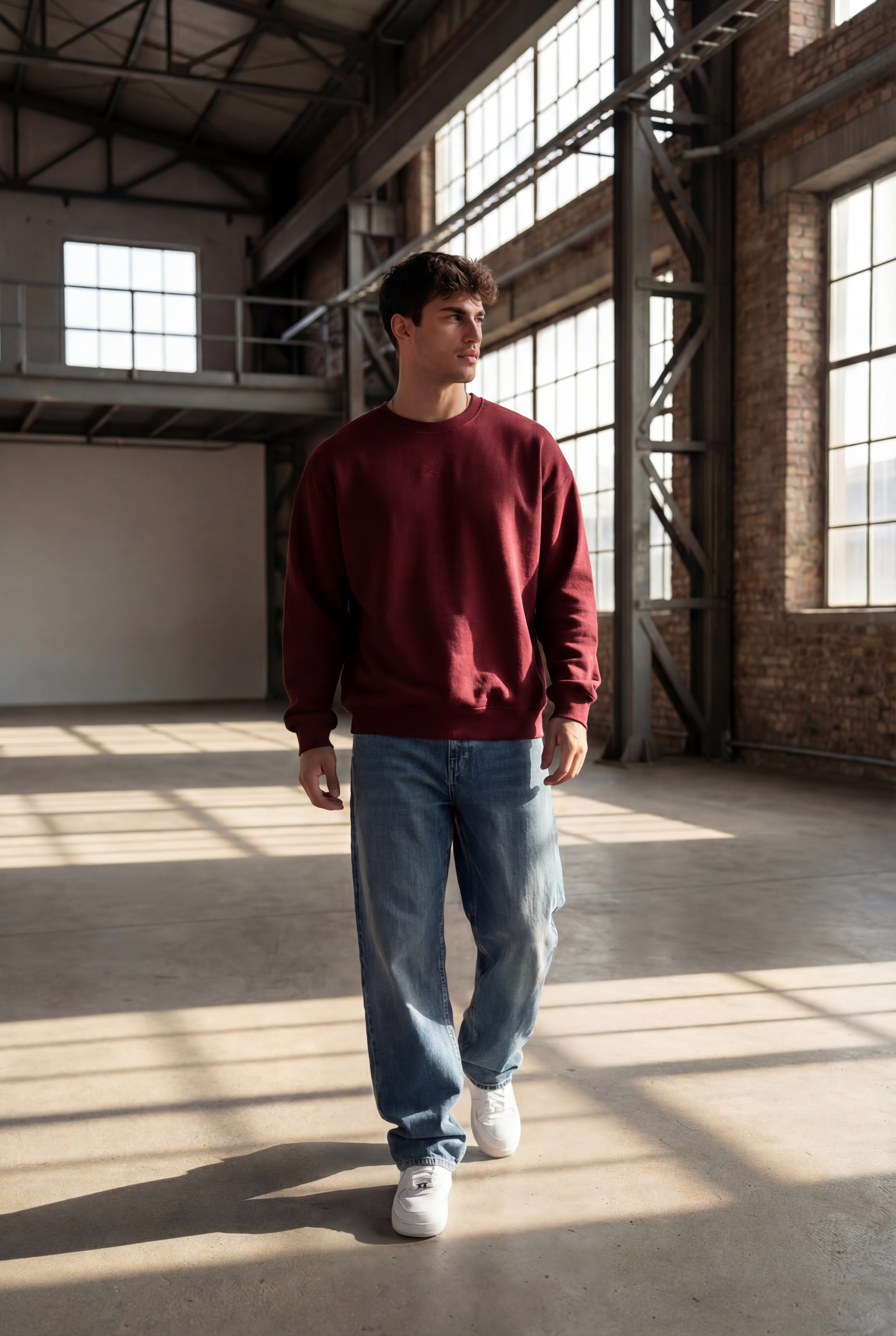 El-Haj Classic Crew-neck - Burgundy