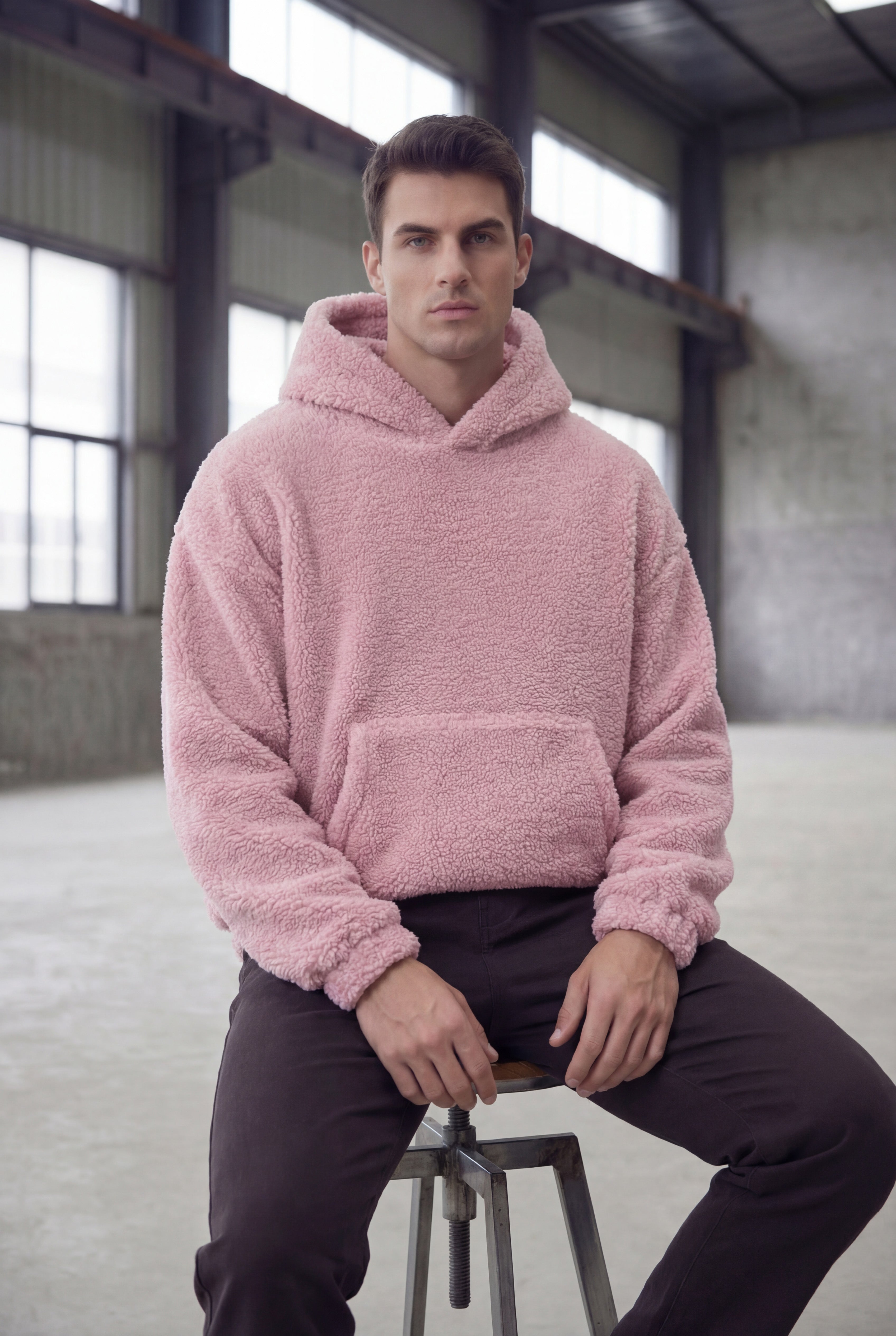 El-Haj Sherpa hoodie - Pink