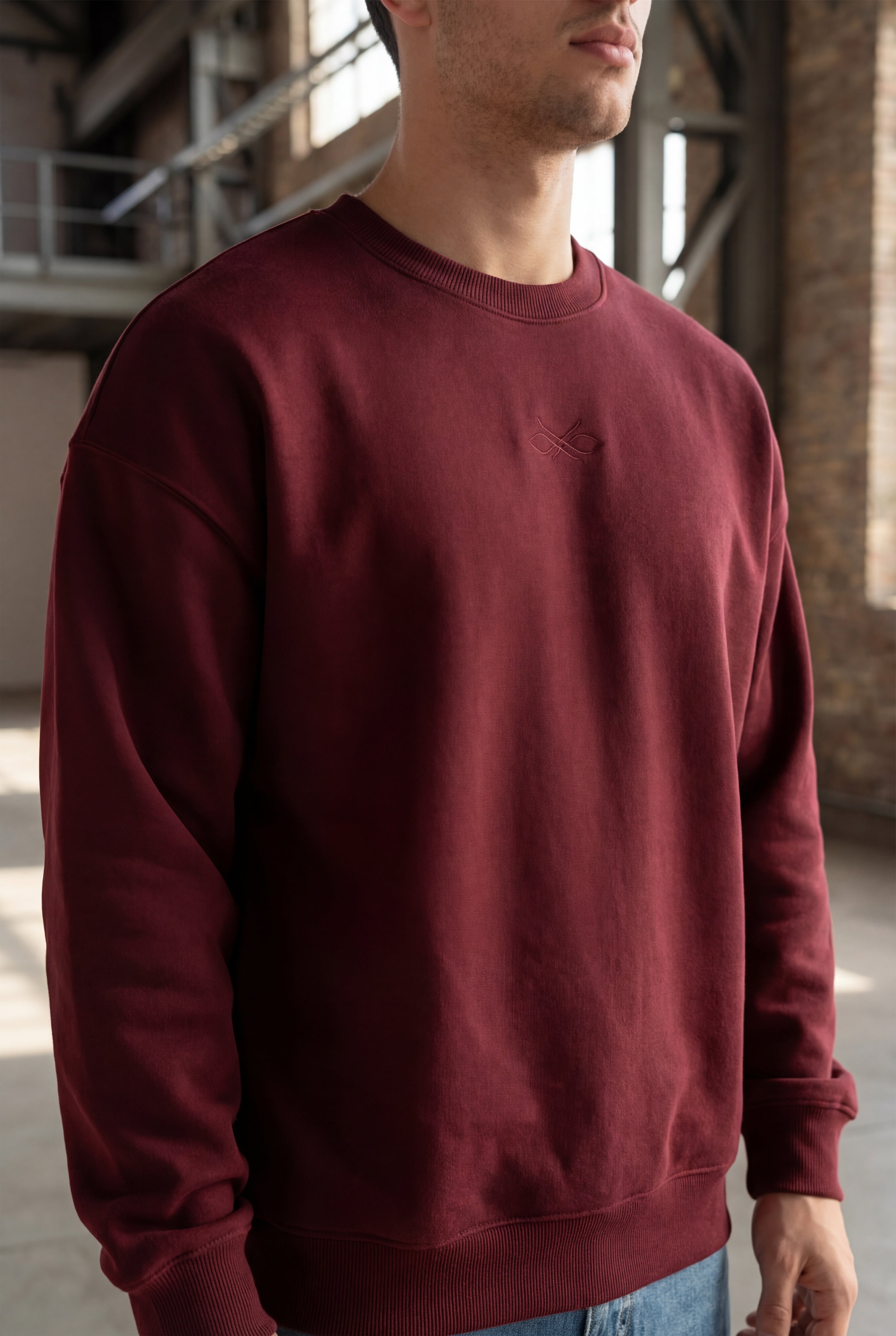 El-Haj Classic Crew-neck - Burgundy