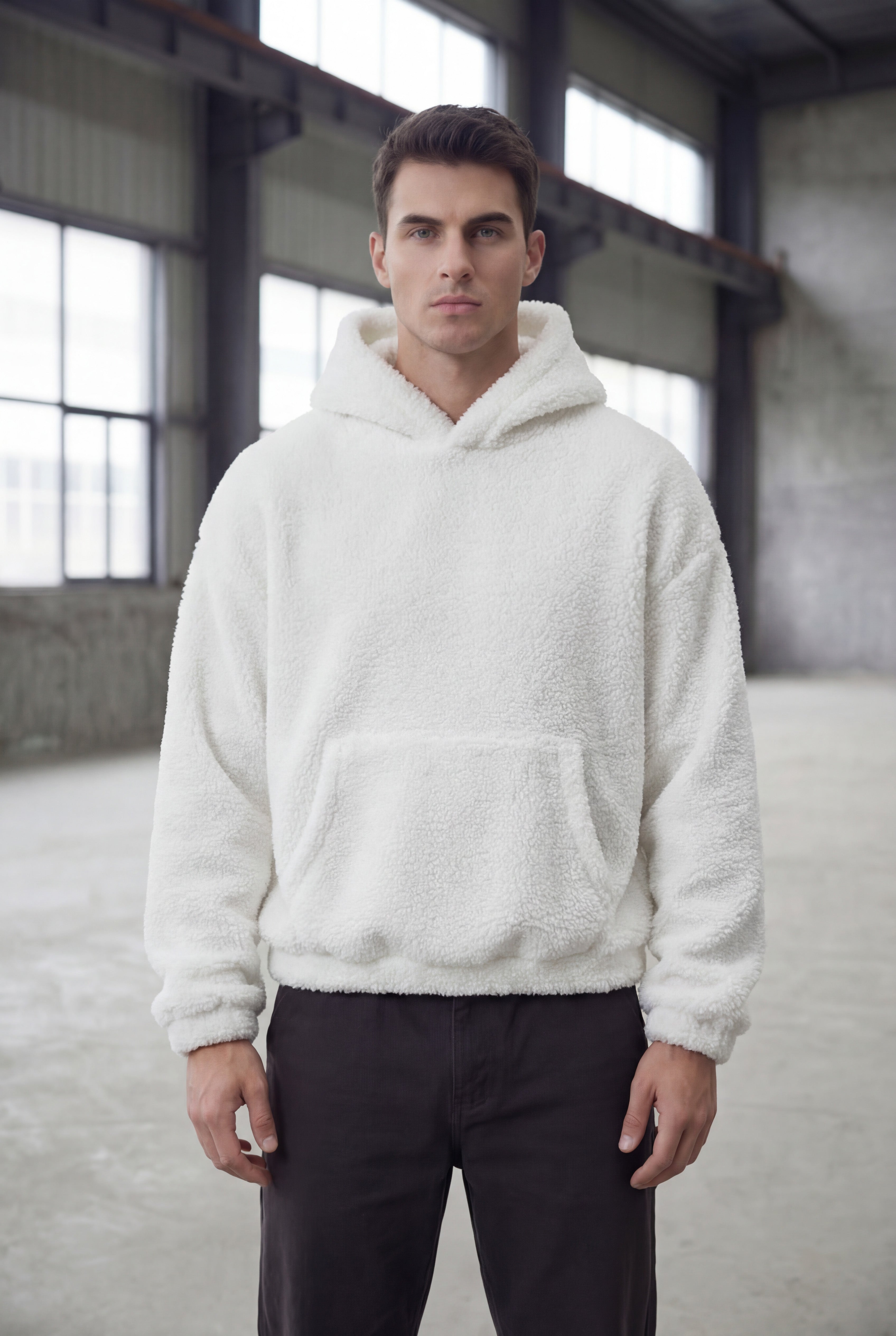 El-Haj sherpa hoodie - White