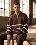 El-Haj Old-money striped sweater - Brown