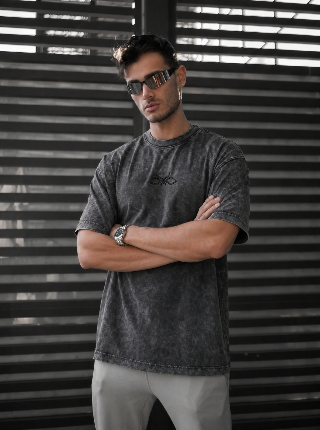 EL- Haj Classic Acid-washed T-shirt
