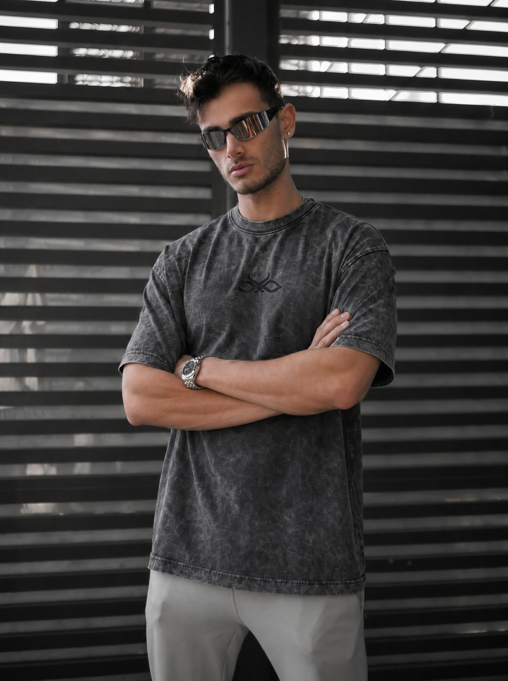 EL- Haj Classic Acid-washed T-shirt