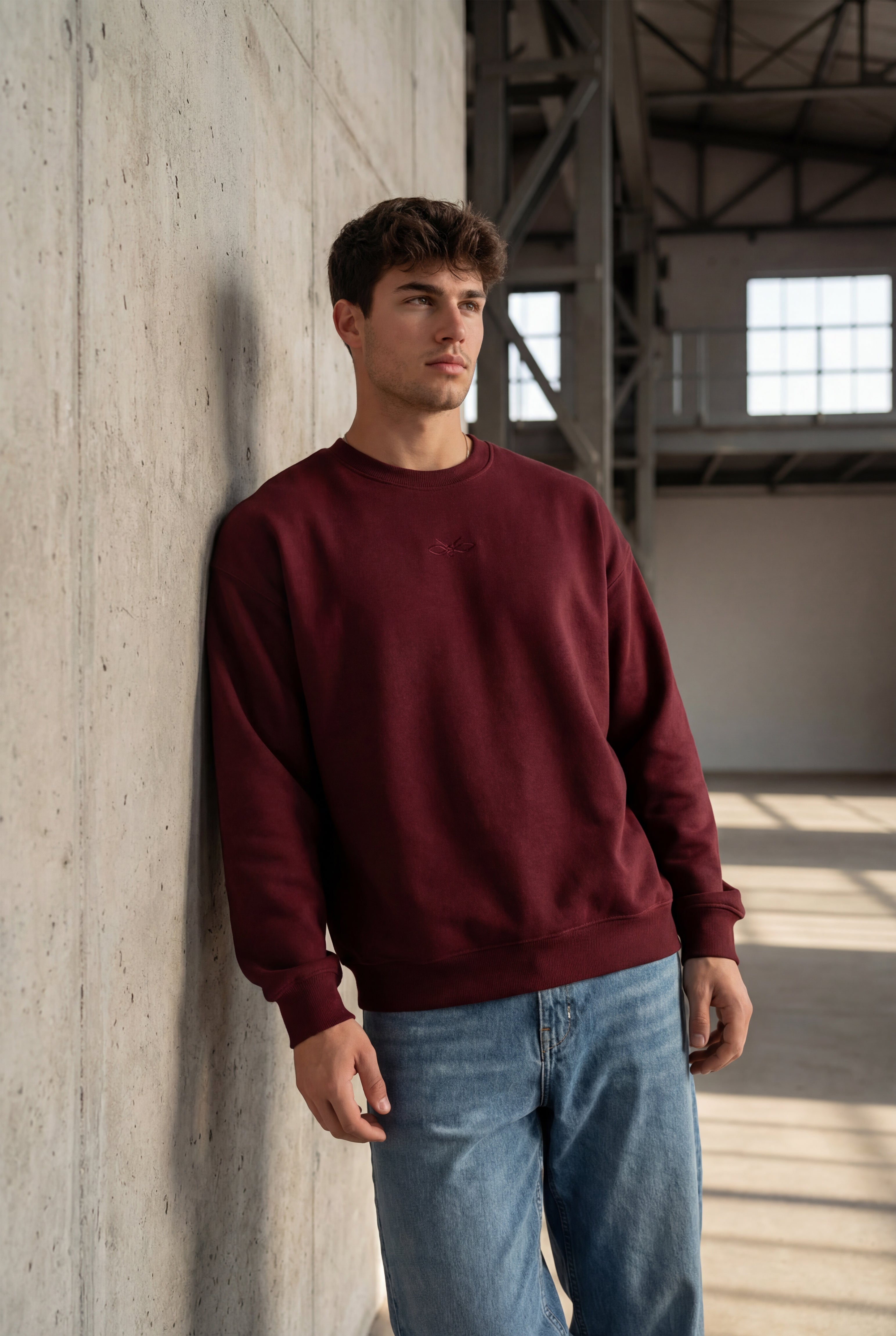 El-Haj Classic Crew-neck - Burgundy